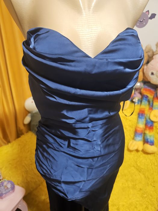 Rochie Oscar maxi dress navy