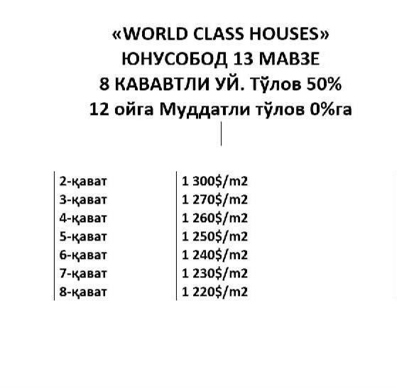 КВАРТИРЫ на Юнусабаде рядом с МЕГАПЛАНЕТ 1км  в рассрочку без процент!