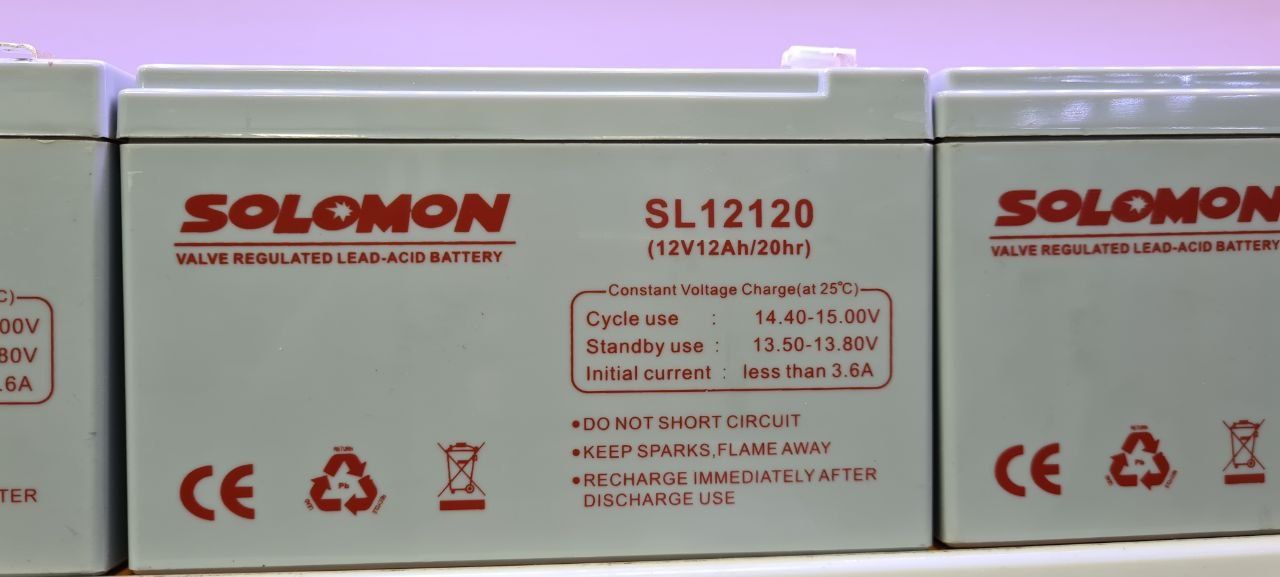 Новые Аккумуляторы Solomon 12V-7.2A 12V-8А/ 12V-9A / 12V-12A / 12V-20A