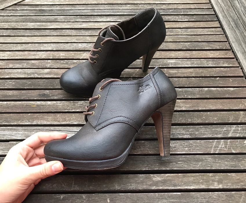 Botine din piele (marca S. Oliver)