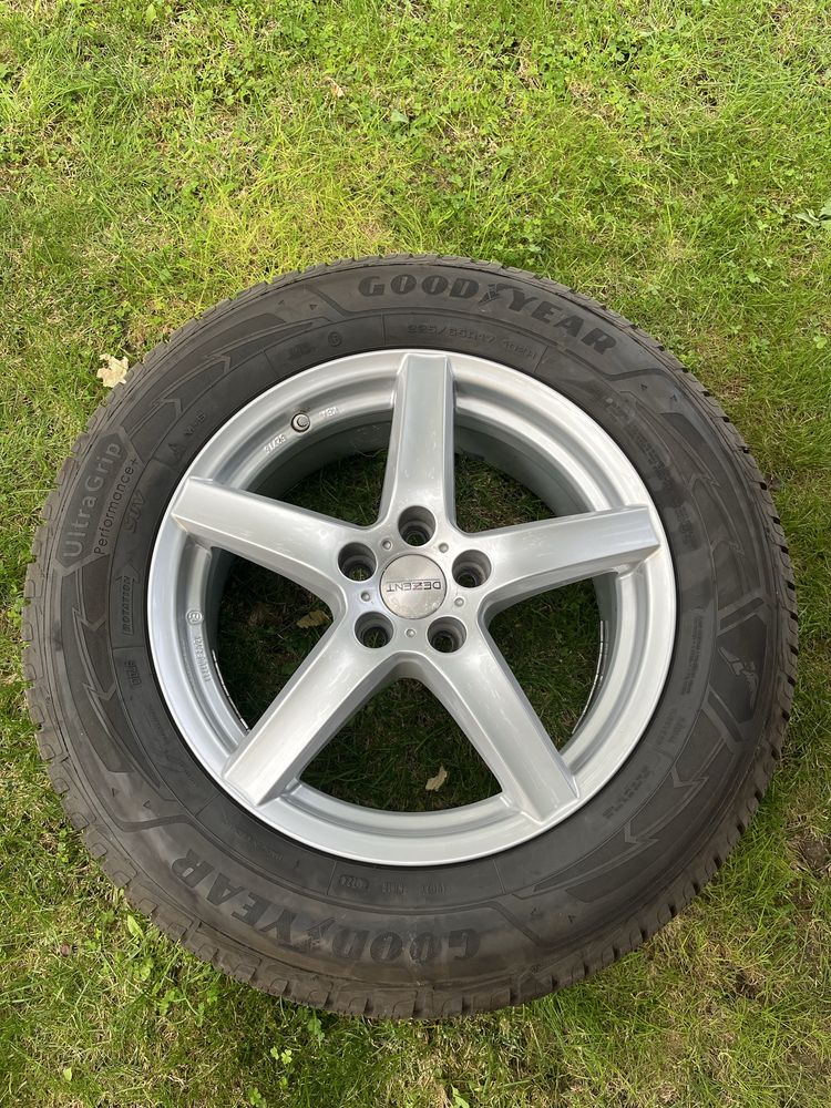 Джанти Dezent 17 5x108 със зимни гуми Good Yaer Ultra Grip 225/65/17
