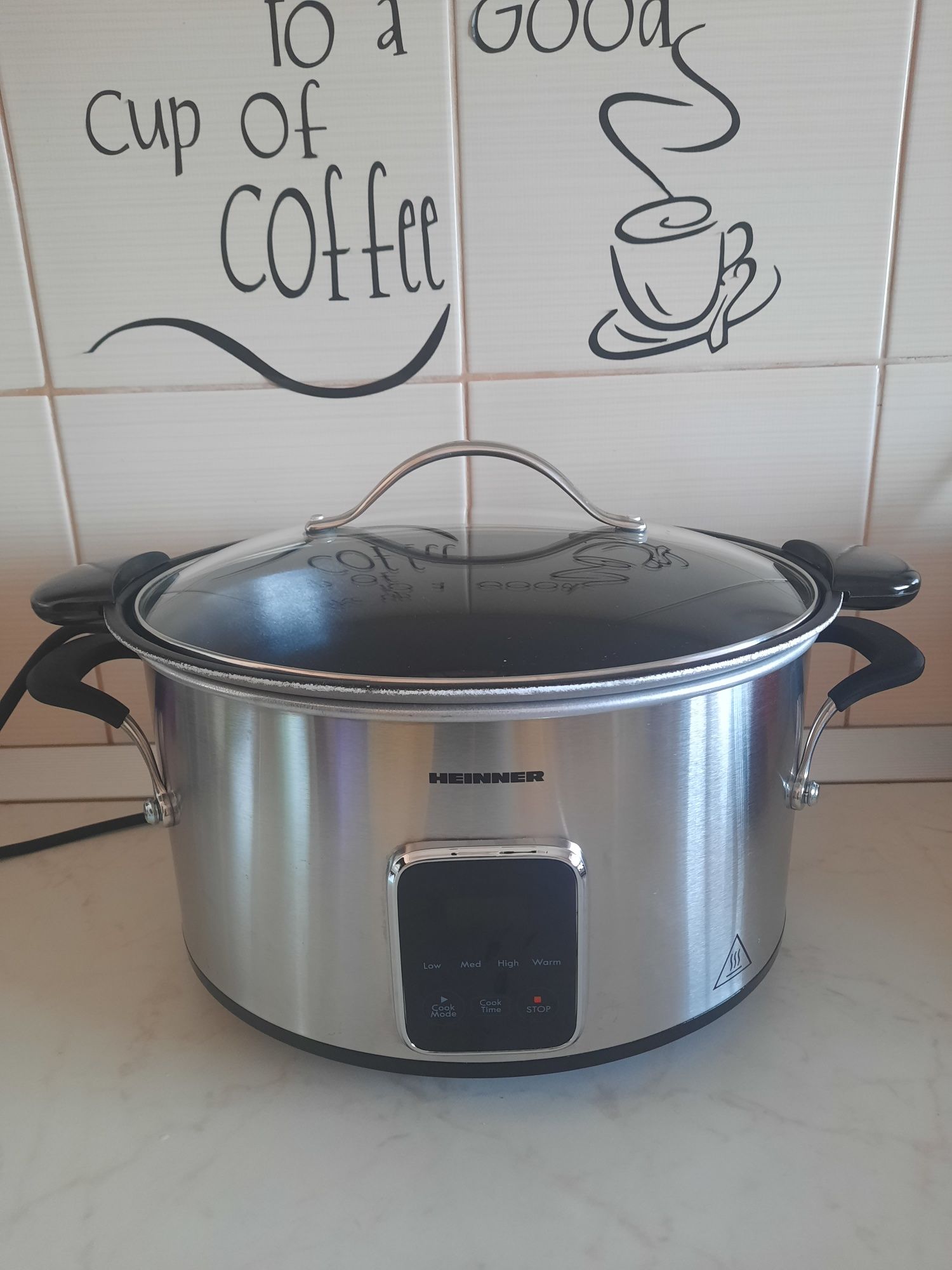 Slow Cooker Heinner HSCK-T6IX, 6 L, 185 W, Control Electronic, 3 Setar