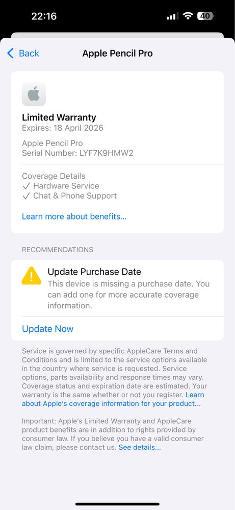 Apple Pencil Pro(A2538)