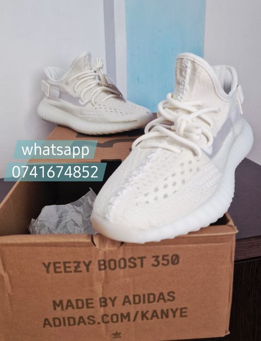 Yeezy V2 White Cream Adidas Nou + Cadou Surpriza