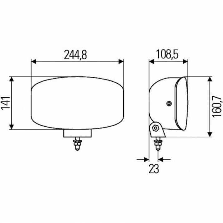 Комплект 2 бр. Халогени Фарове – 265мм х 161мм, 12V-24V