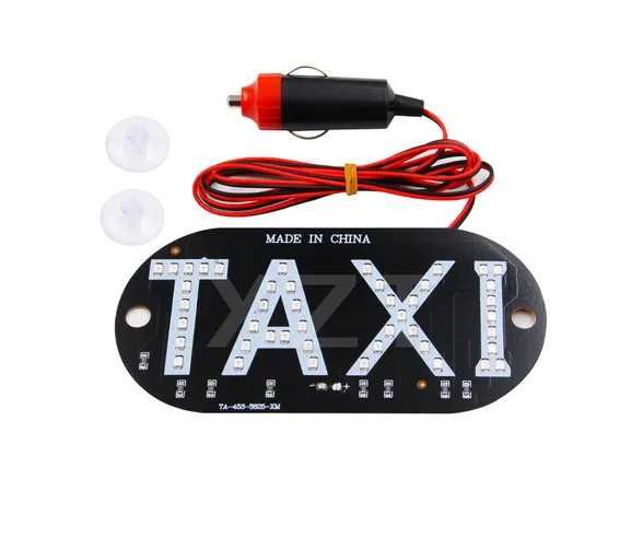 Такси светеща табела, светеща табелка такси, LED табелка такси taxi