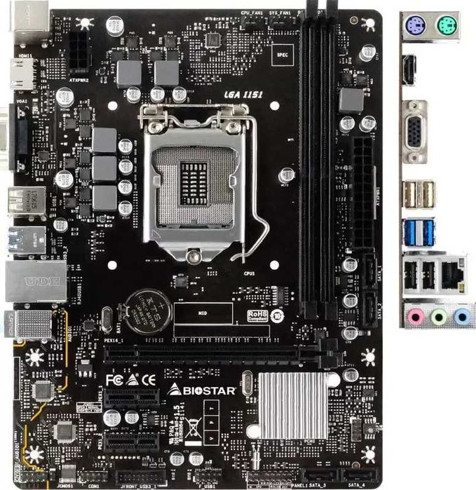 Biostar H310+i3 9100f+4gb ОЗУ+Nvidia geforce 210+Cooler