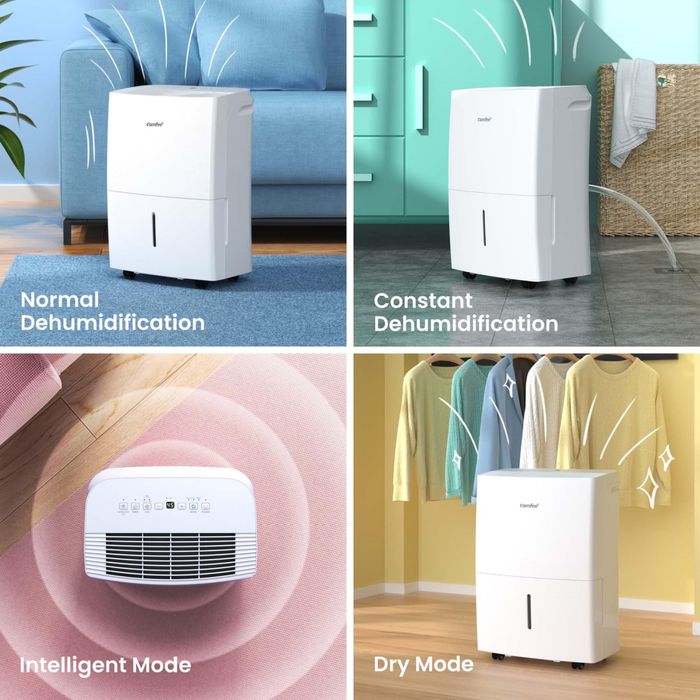 Dezumidificator Comfee 20L/24h, suprafață cameră aprox. 100m³ (40m²)