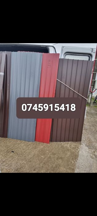 Tablă cutată Colorată și zincată