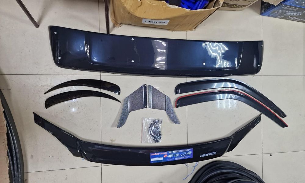 Газель. Козырек, мухаотбойник, реснички, ветровики на Газель кабина