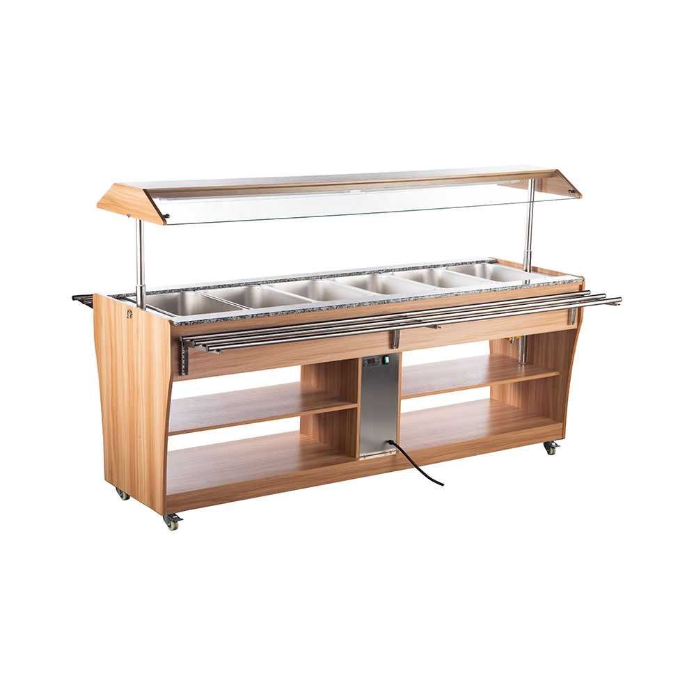 GREEN FROST- Vitrina calda bain marie 6x GN 1/1 (2150 × 765 × 1370 mm)