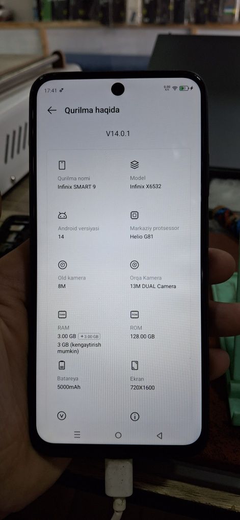 Infinix smart 9 holati yaxshi