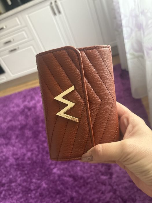 Portofel , Laura Maxim , piele naturala ! Rust