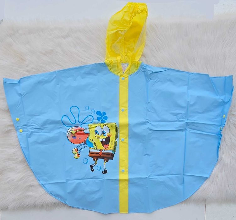 Детски дъждобран Спондж Боб 5-7 години / ръст 116см. НОВ