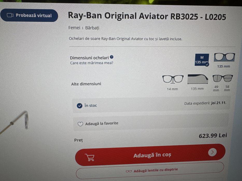 Ochelari soare Ray-Ban Aviator