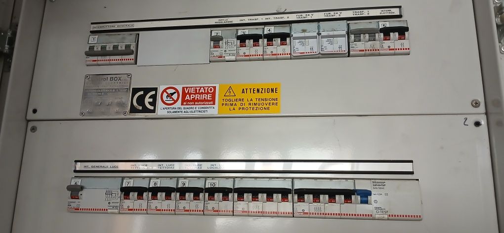 Tablou electric  industrial