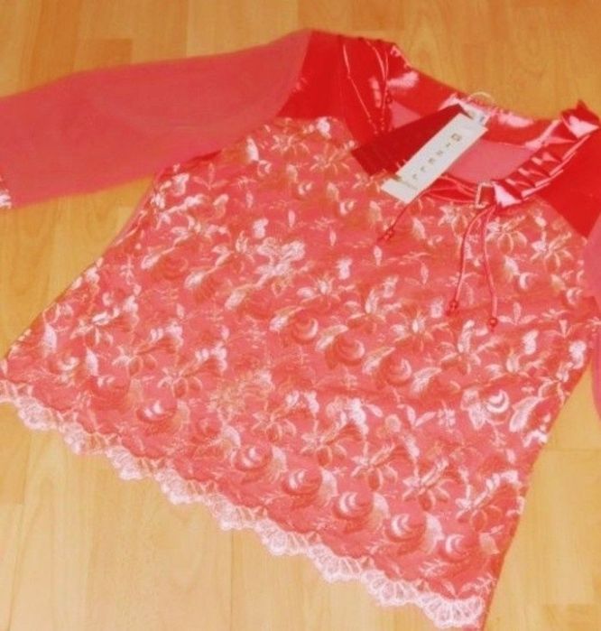 Bluza Gizell, dantela ,maineci voal,diverse mărimi