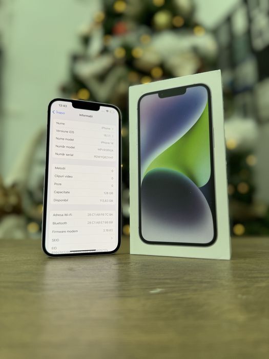 iPhone 14 Blue ca NOU * Grand Smartphone * Garantie 1 AN