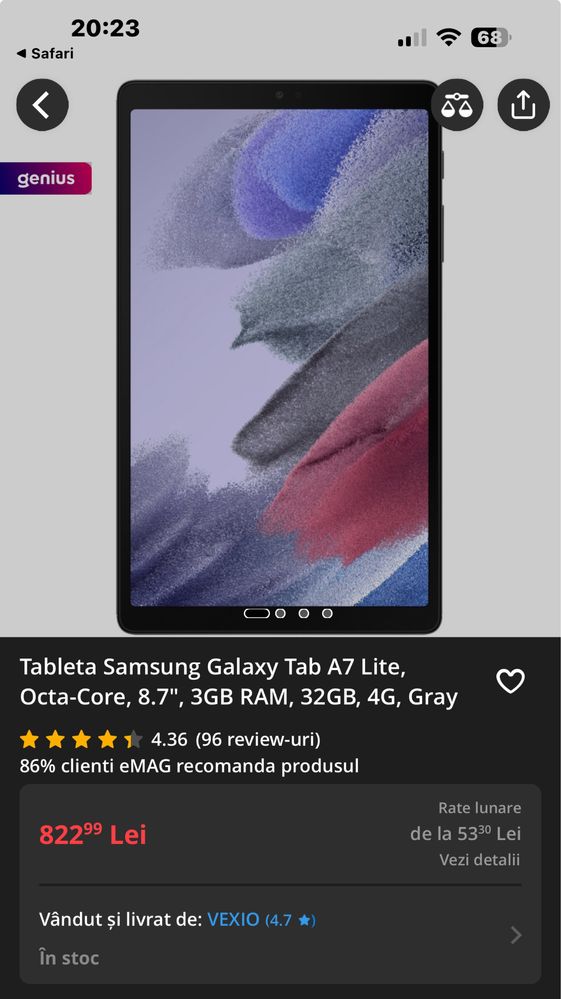 Galaxy tab a7 lite