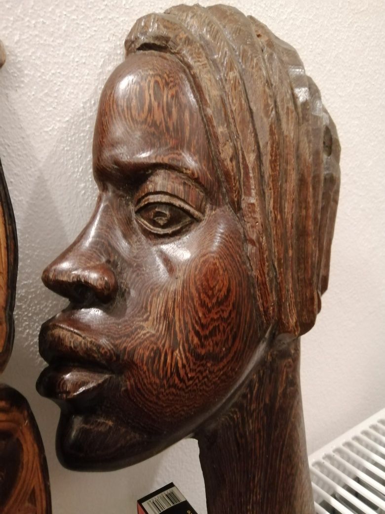 Mască africană, statuetă, sculptura în lemn