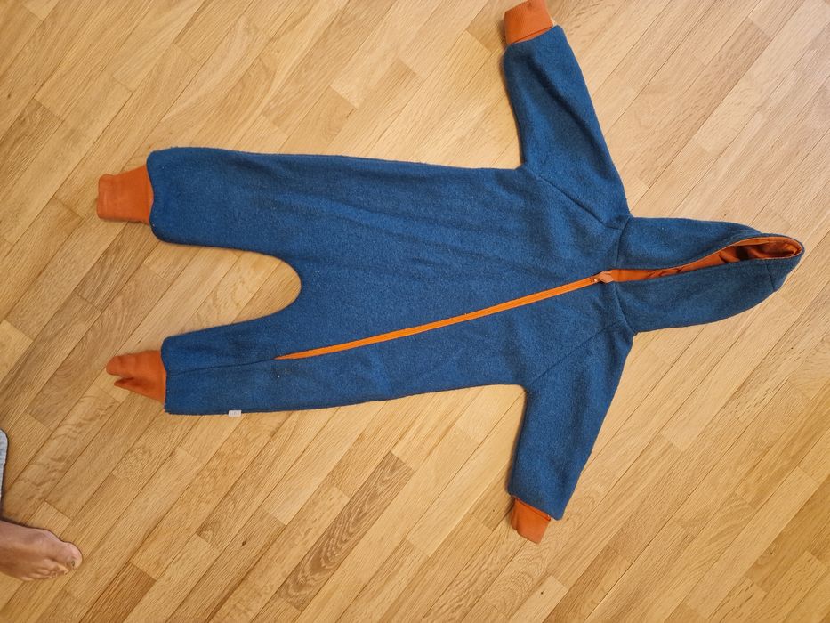 Salopeta copii  din lana fiarta dublata cu bumbac Kidizi 2-3 ani