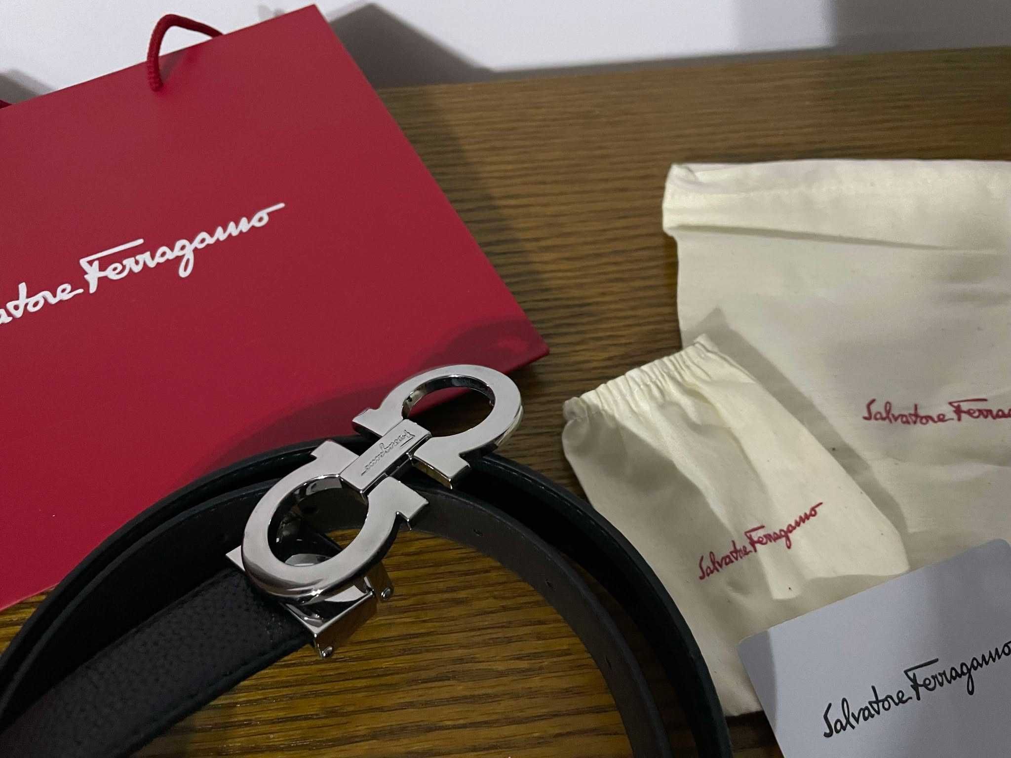 Curea Salvatore Ferragamo din piele marime ajustabila