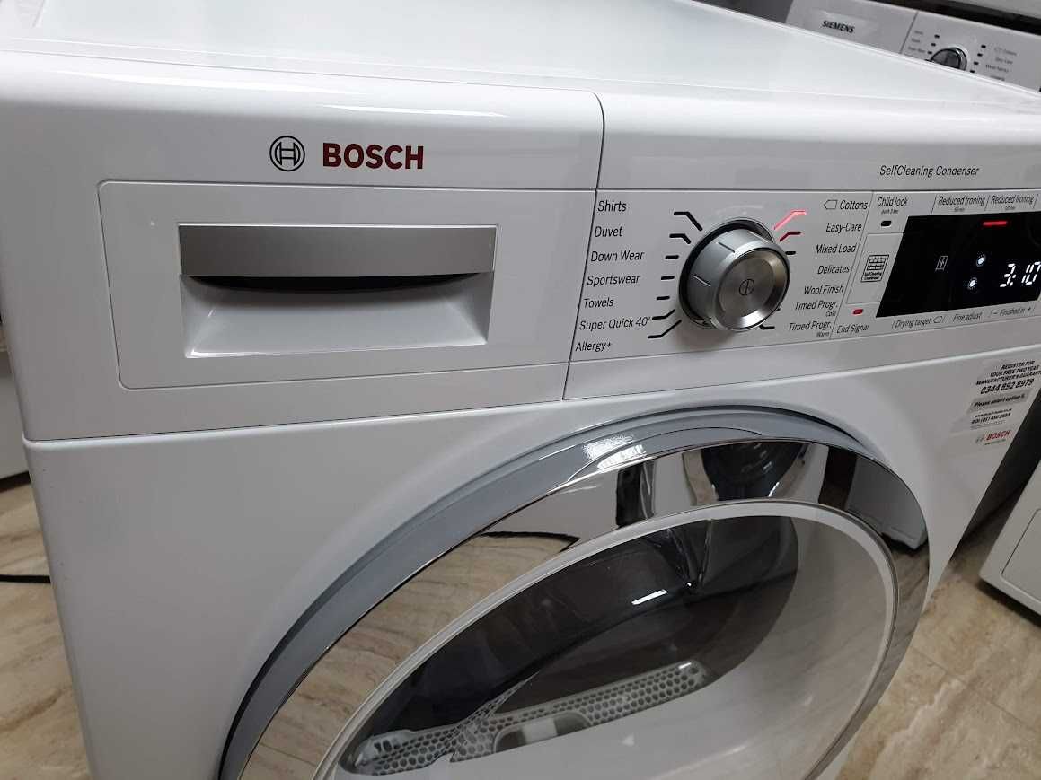 9Kg - UK - Сушилня Bosch Serie 8 с Термопомпа 12м Гаранция Бош
