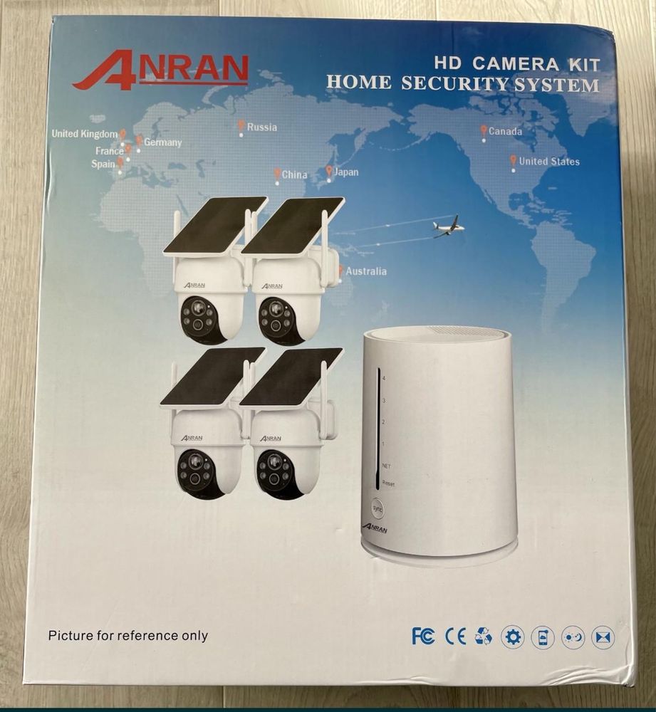 Set 4 camere ANRAN Solar Security  Wireless Nou Transport inclus
