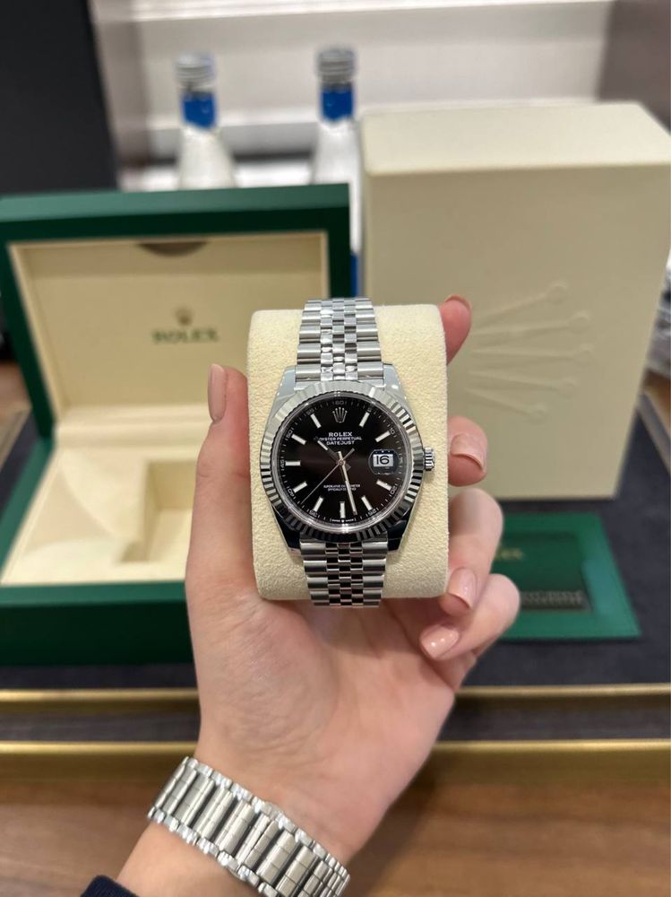 Rolex Datejust 41mm Steel and White Gold 126334 BLACK