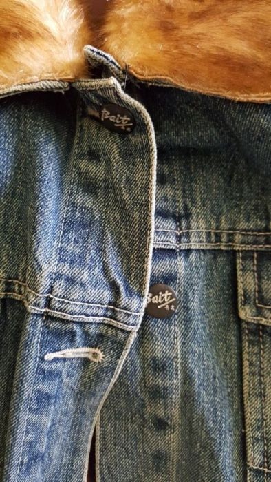 Geaca din blugi cu blana artificiala