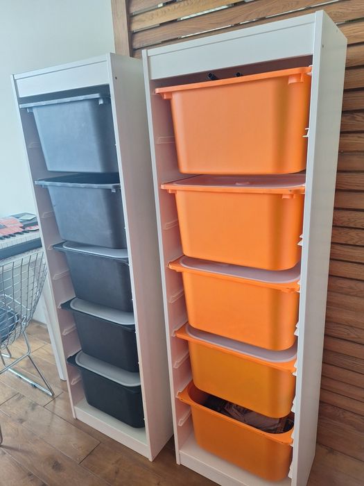 Шкаф за съхранение на играчки с 5 контейнера