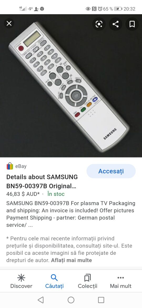Telecomandă Samsung originală