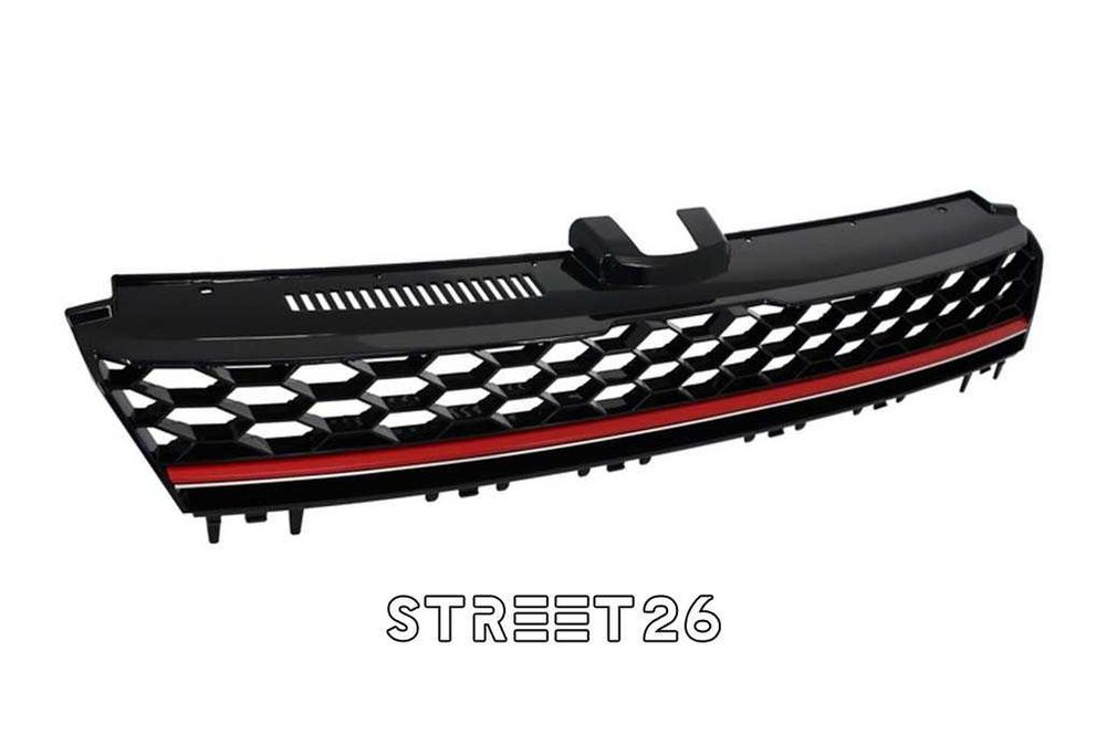 Grila Centrala fara emblema VW Golf 7 VII (2012-2017) GTI Design Rosu
