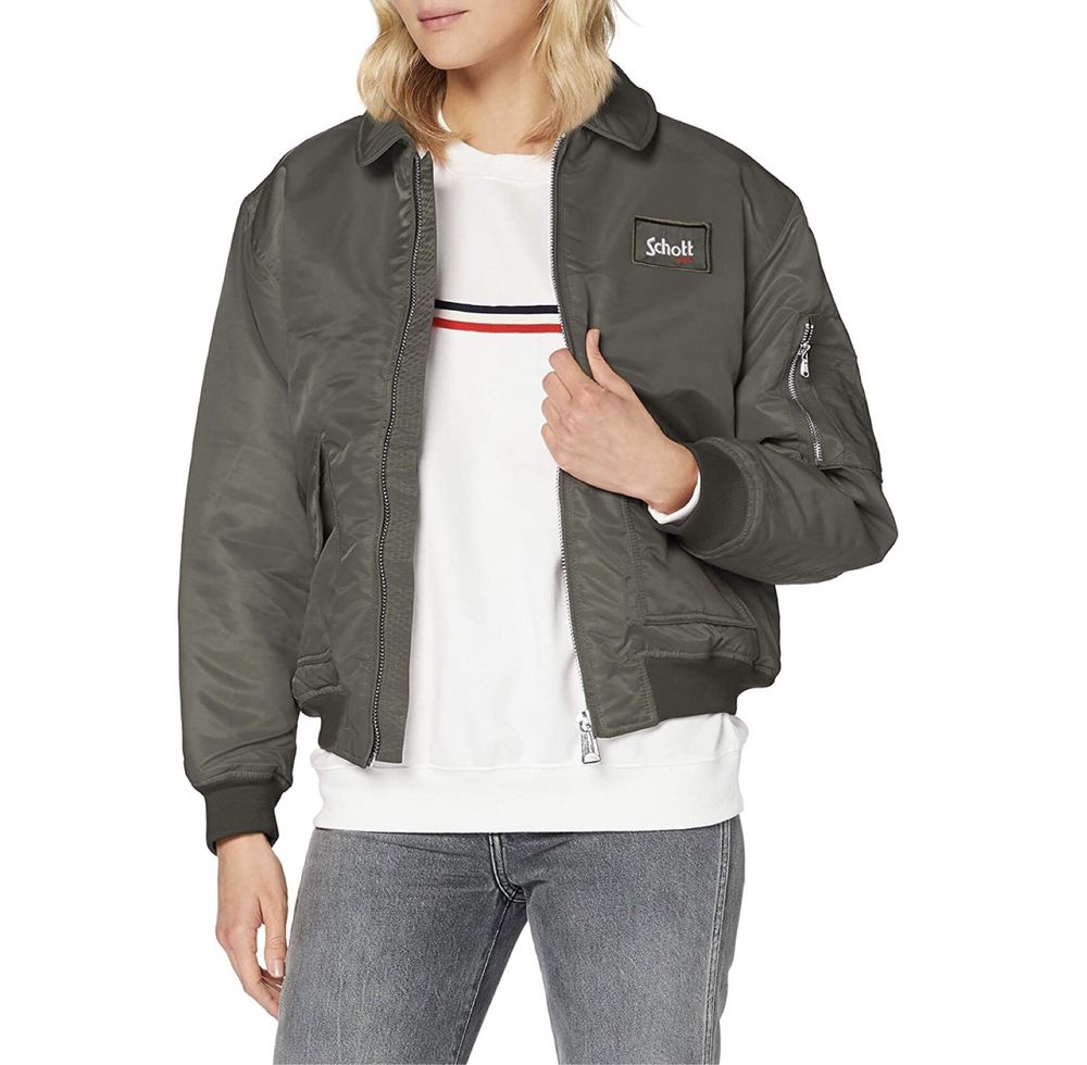 НОВО Schott NYC Womens Bomber Jacket - дамско бомбър яке - р.S-M