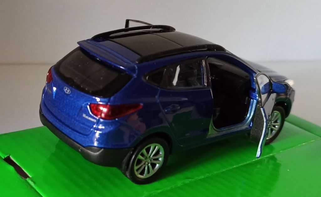 Macheta Hyundai ix35 Tucson 2010-2014 albastru - Welly 1/36