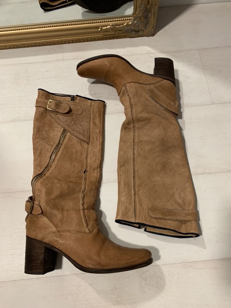 Cizme La Suite Milano, cowboy, piele, foarte rare, 39