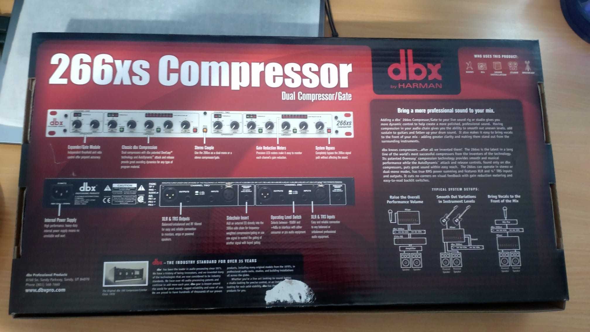 Procesor DBX 266 XS - Compresie / Gate / Limiter (600 nou)