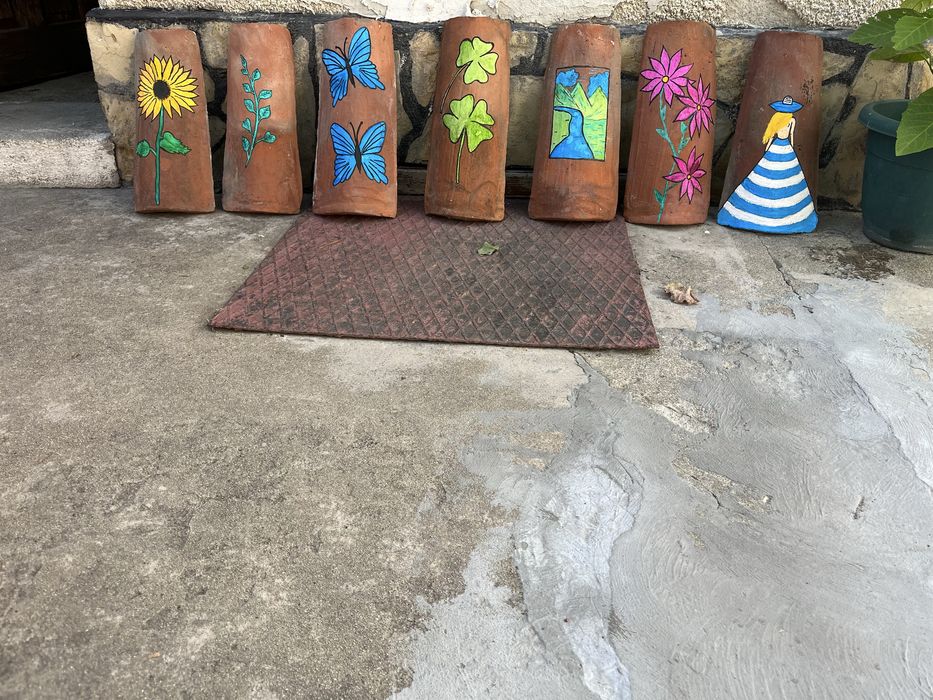 Ръчно нарисувани керемиди