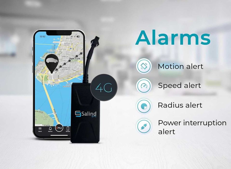 SALIND GPS 4g Auto/Moto/Utilaje, conexiune la bat, REDUS de la 325 RON