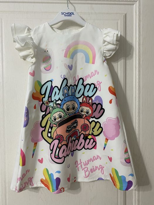 Платье Лабубу на девочку 5/6 лет