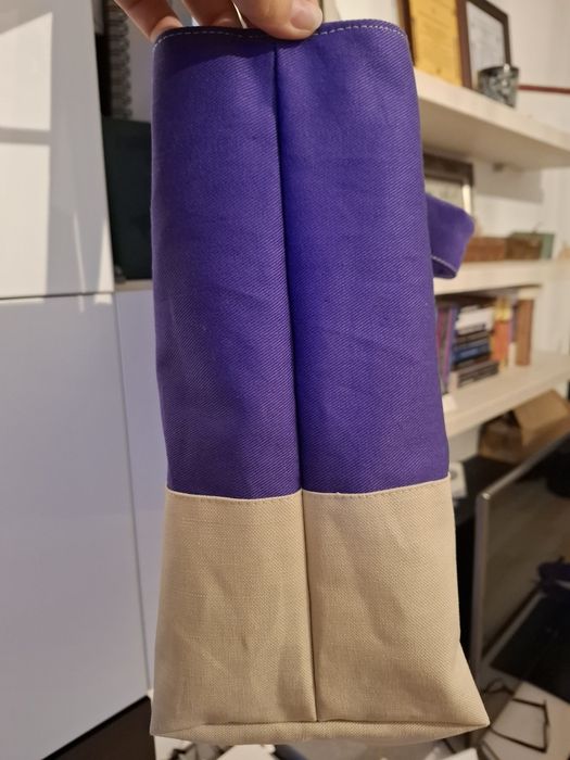 Tote bag din tesatura tip doc gros – handmade