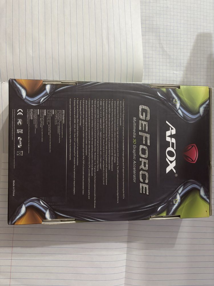 Продаю видеократу AFOX GT 1030 4GB DDR4