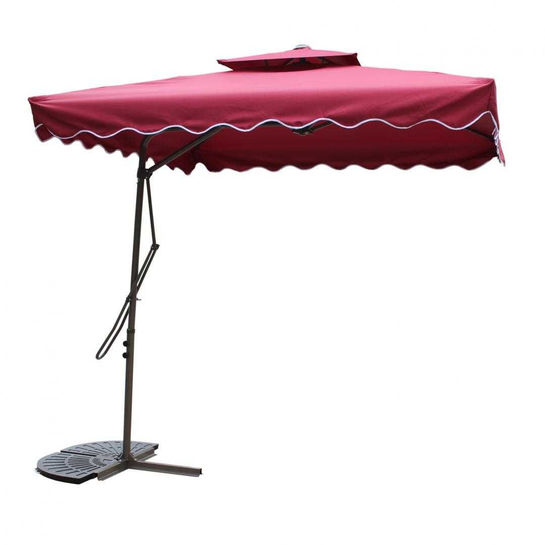 Umbrela suspendata gradina/terasa 220x220 cm