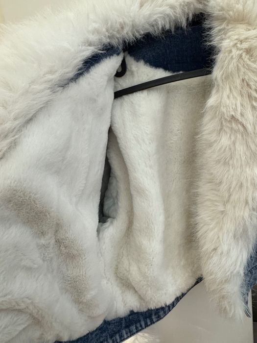 SALE Дънково яке с пух
