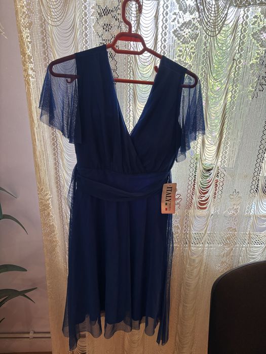Rochie albastru închis de zi