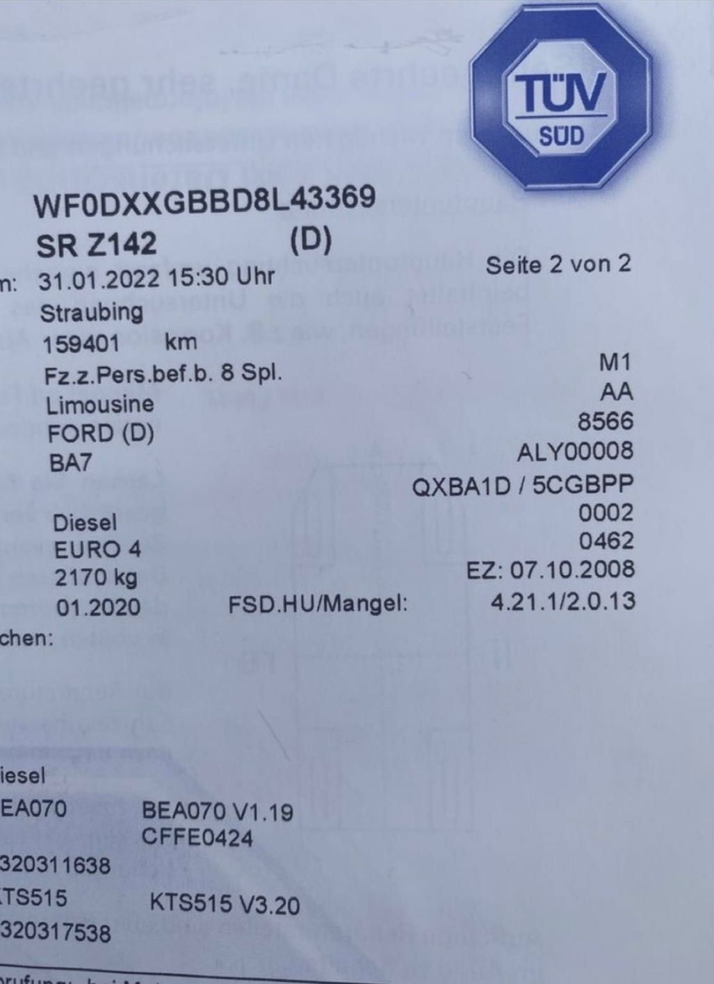 Ford Mondeo 2.0 TDCI Titanium MK4 Germania