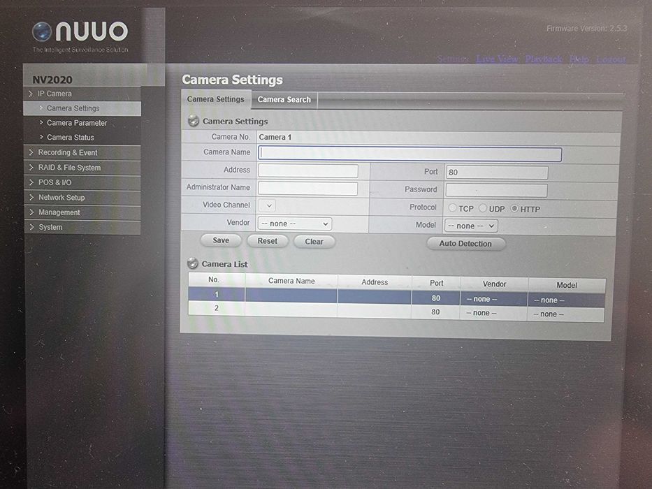 nvr nuuo nv2020 cu hdd de 1tb