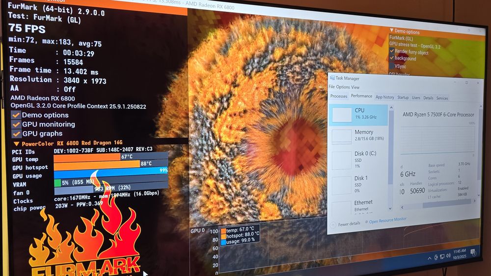 Pc gaming Ryzen 5 7500f, Rx 6800 16 gb