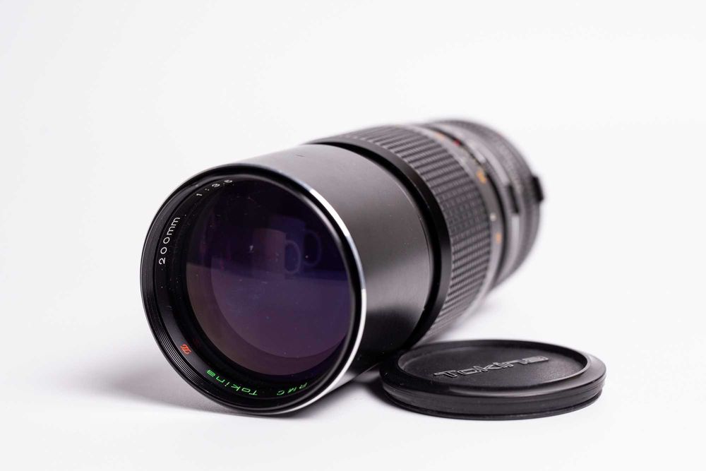 Продам объектив Tokina 200mm 3.5 с переходником Canon EF