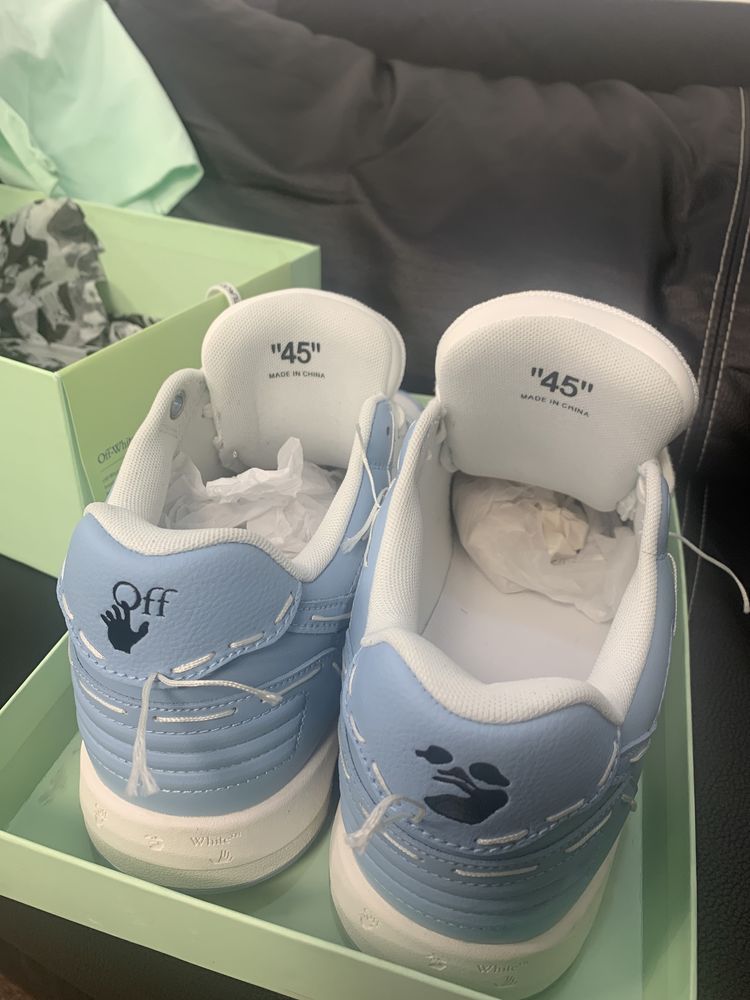 Off-White Out Of Office Sartorial Stitching White Light Blue
